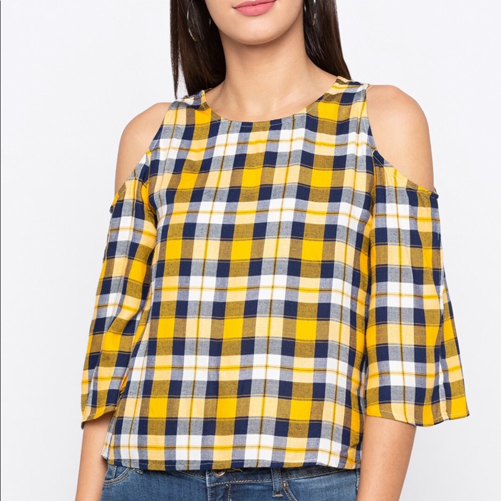 🎁Plaid Globus Top - Picture 1 of 10